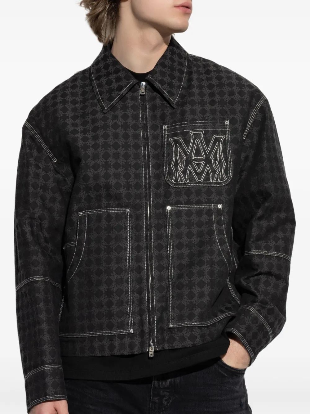 AMIRI Jack met print 001 BLACK