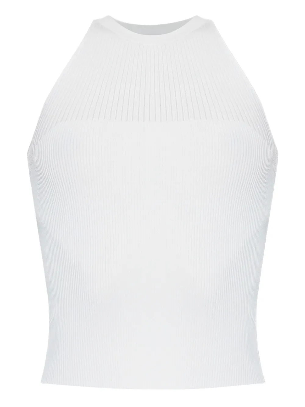 Max Mara Top mit Neckholder - Weiß