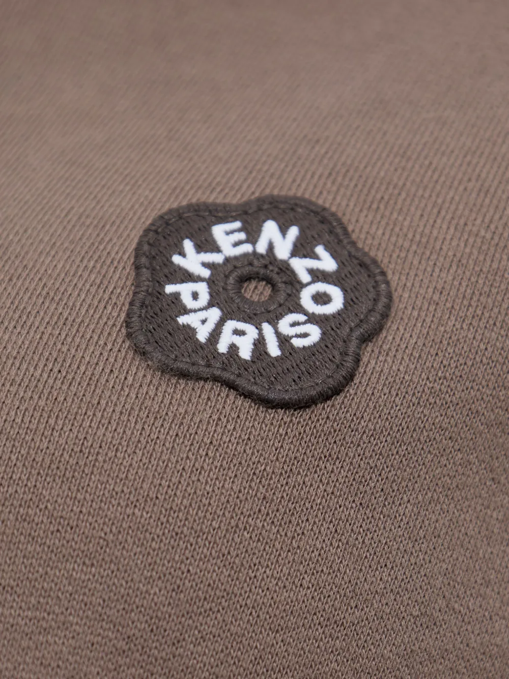 Kenzo Hoodie met geborduurd logo Bruin