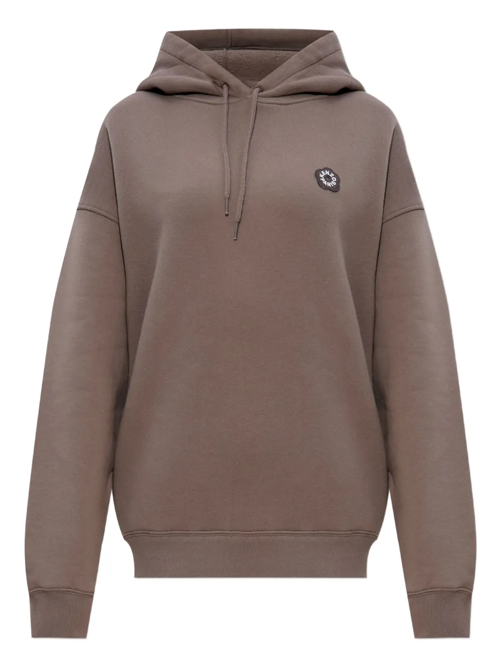 Kenzo Hoodie met geborduurd logo Bruin