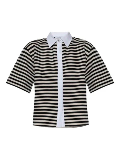 Max Mara striped short-sleeved shirt