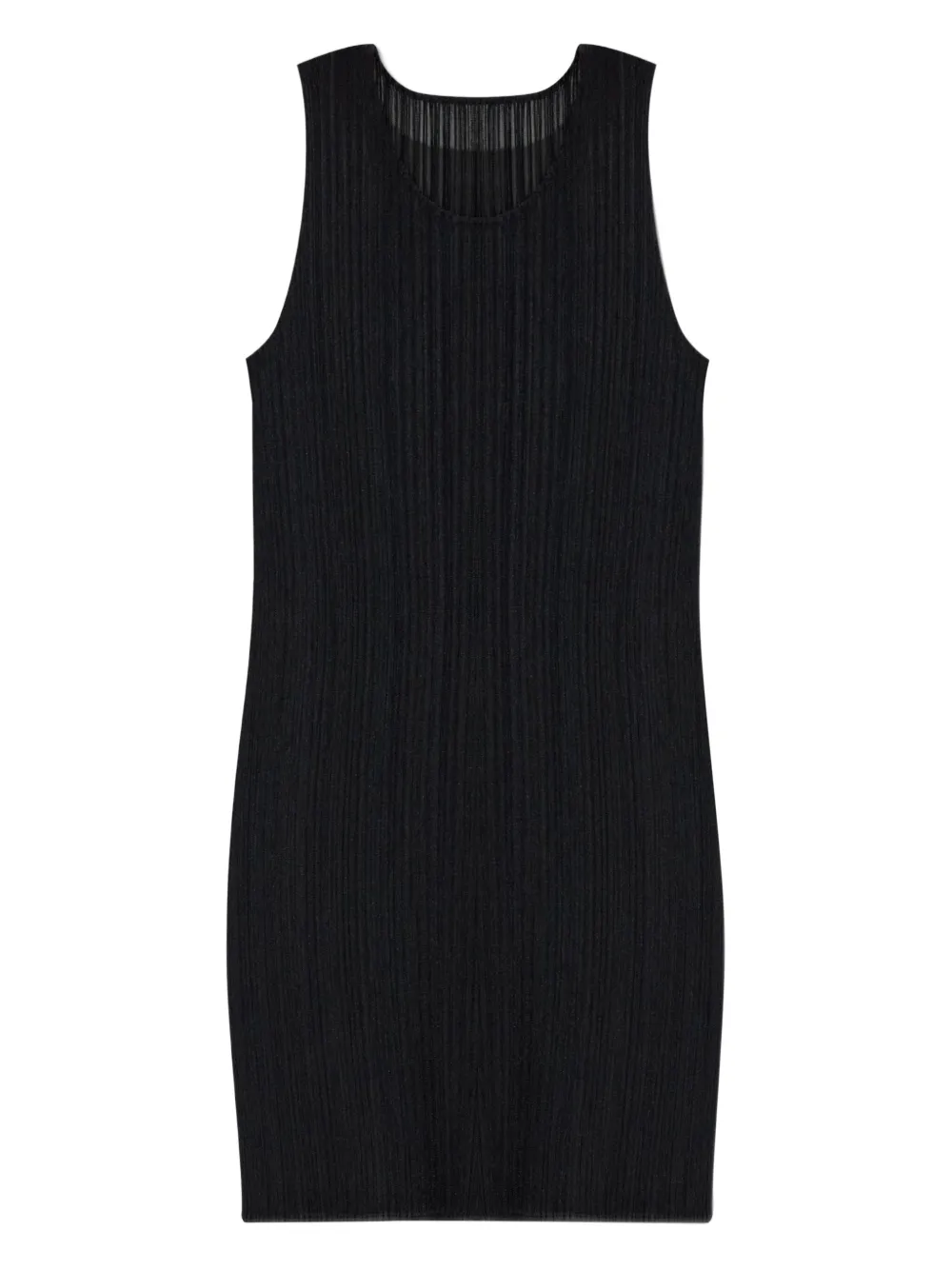 Pleats Please Issey Miyake Geplooide mini-jurk Zwart