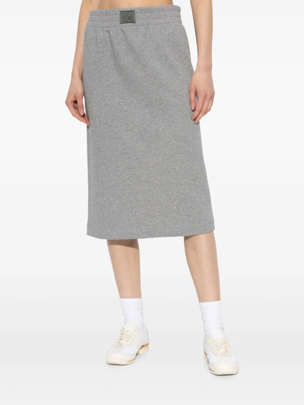 Kenzo Midi-rok van sweater-jersey Grijs