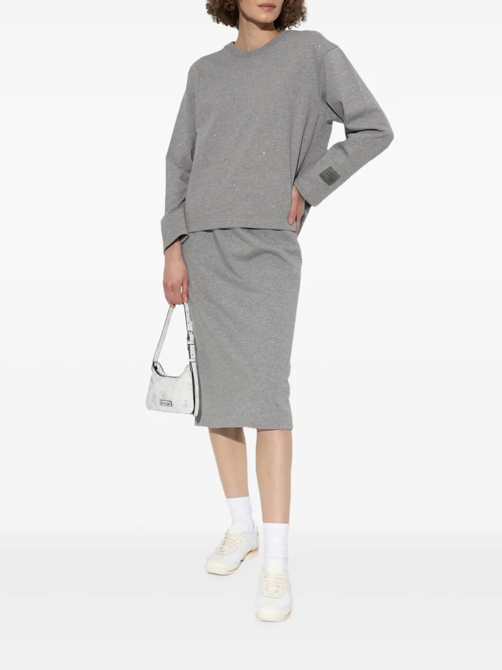 Kenzo Midi-rok van sweater-jersey - Grijs
