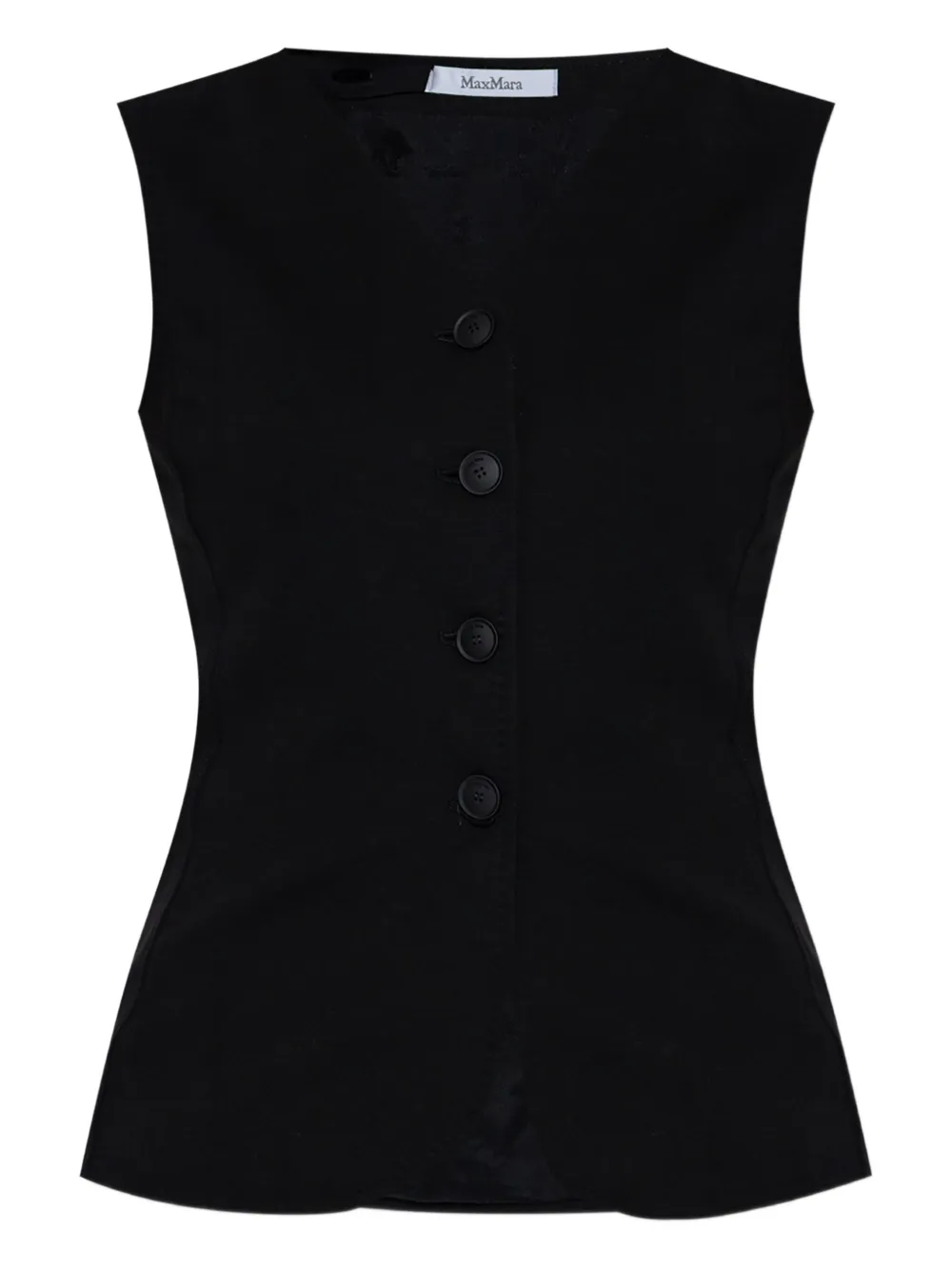 Max Mara Gilet met structuur Zwart