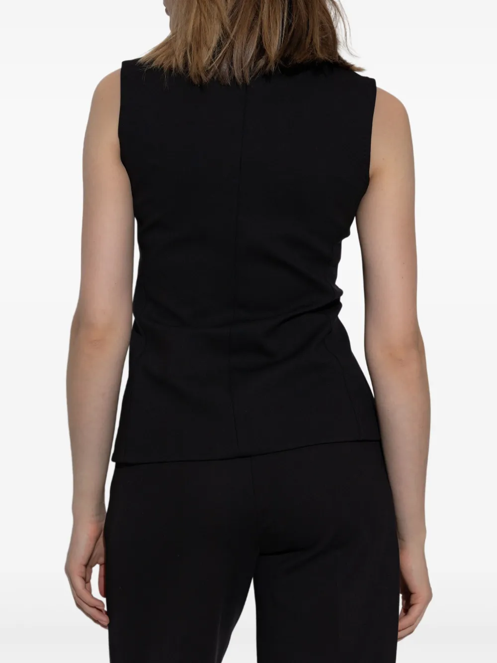 Max Mara Gilet met structuur Zwart