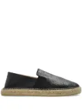 Kenzo leather slip-on espadrilles - Black