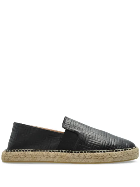 Kenzo leather slip-on espadrilles