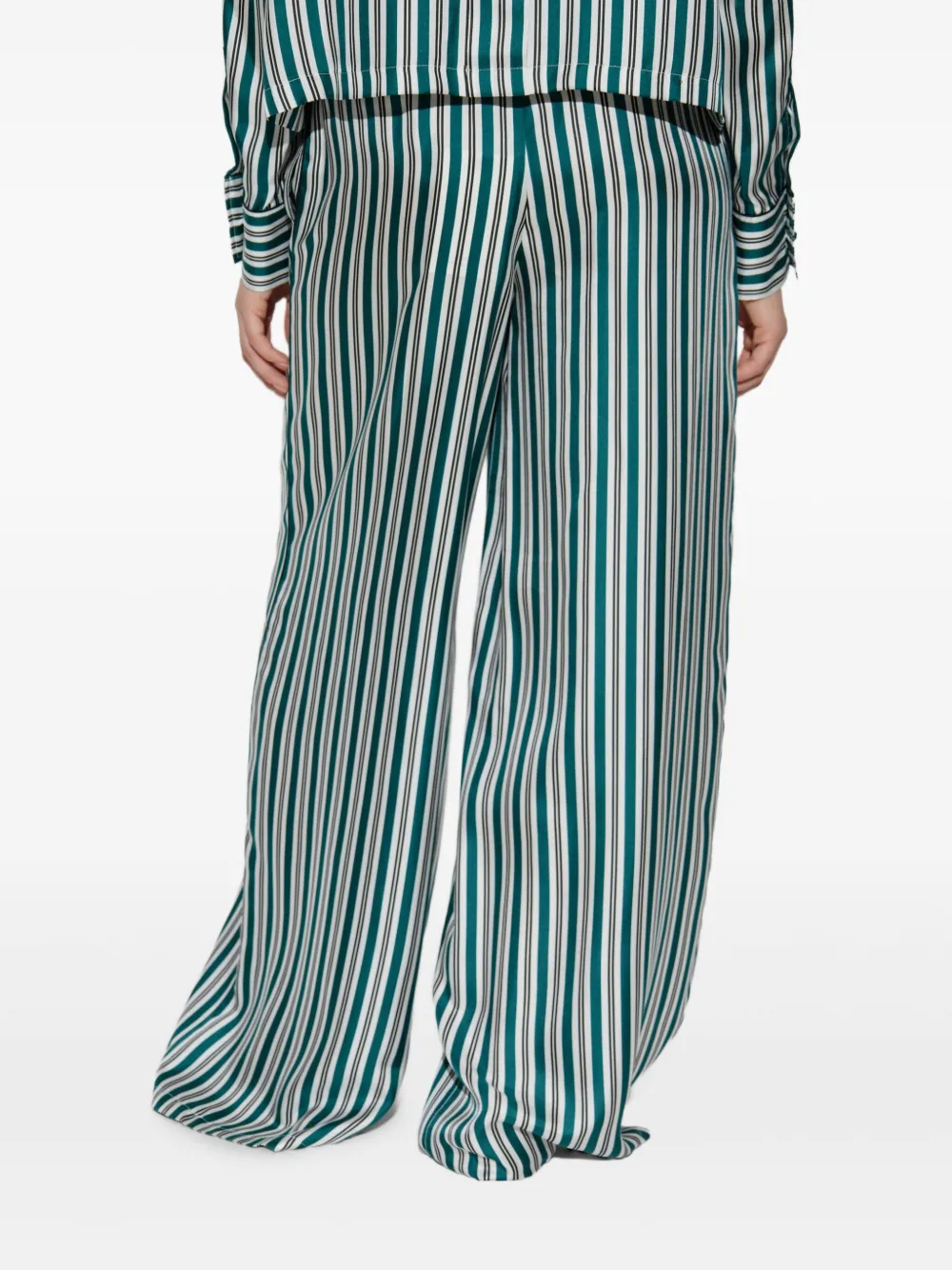 Max Mara Gestreepte broek Groen