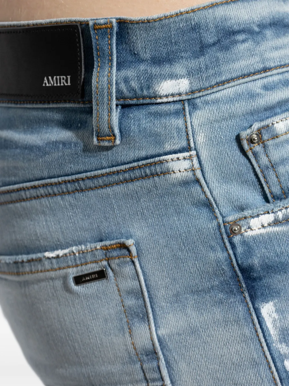 AMIRI Gerafelde jeans Blauw