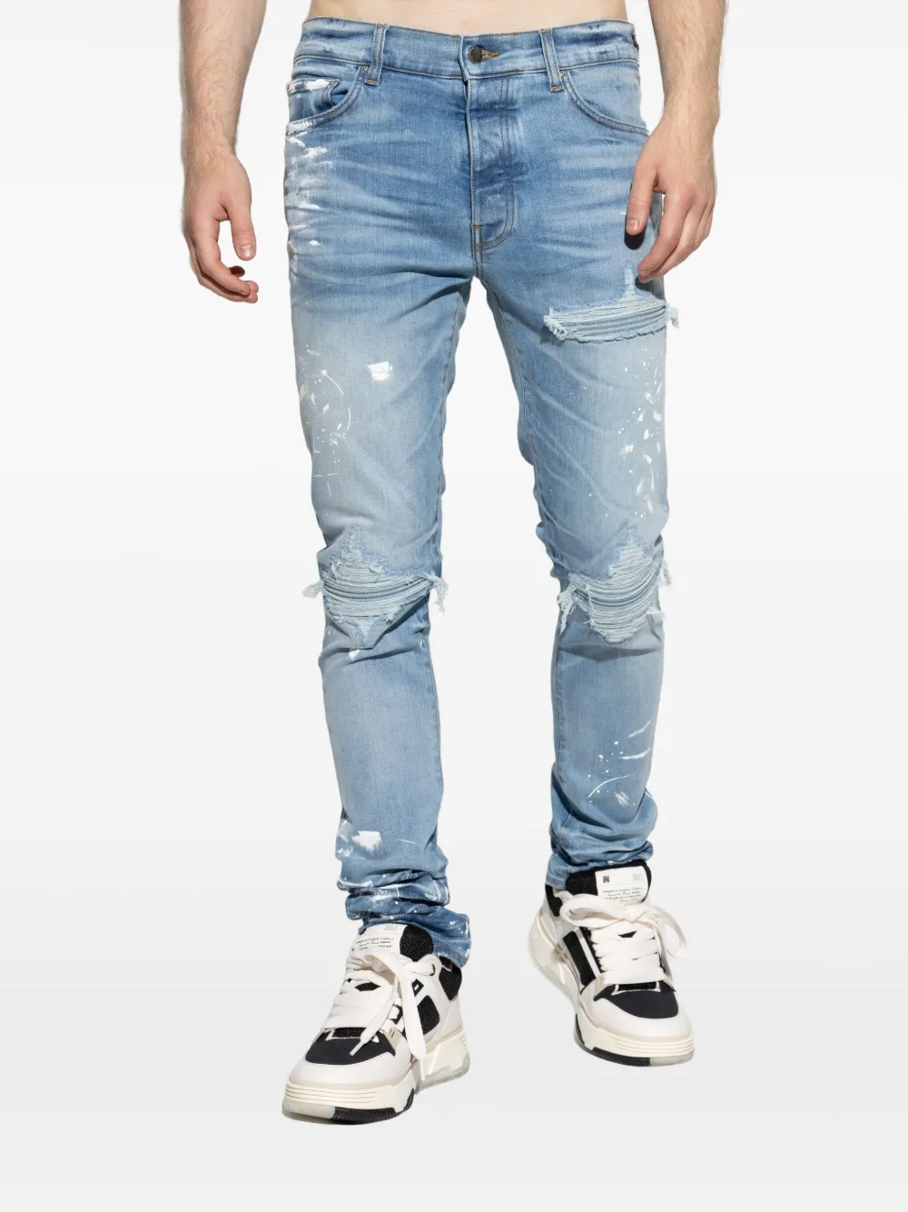AMIRI Gerafelde jeans Blauw