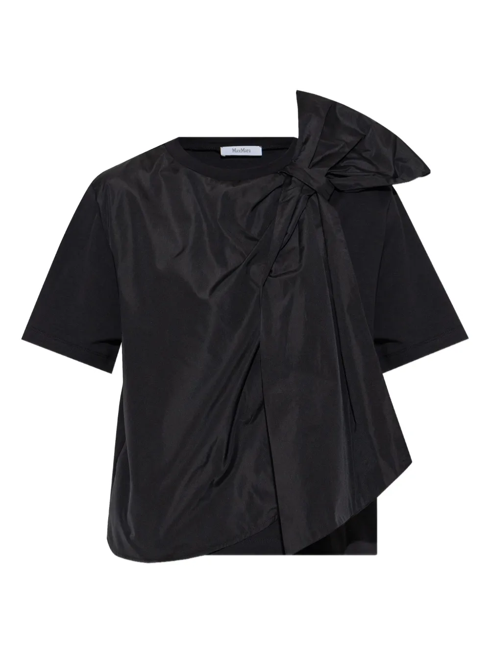 Max Mara リボンディテール トップ - ブラック Max Mara リボンディテール トップ - ブラック