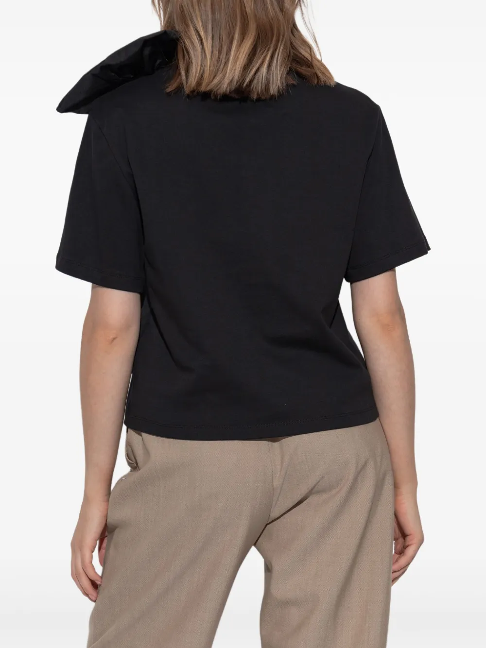Max Mara Top met strikdetail Zwart