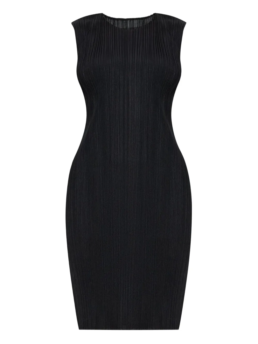 Pleats Please Issey Miyake Geplooide jurk Zwart