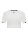 AMIRI cropped ribbed t-shirt - White