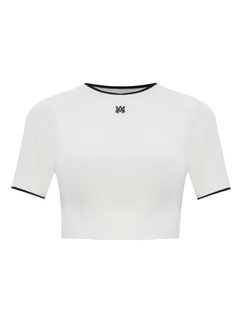 AMIRI cropped ribbed t-shirt