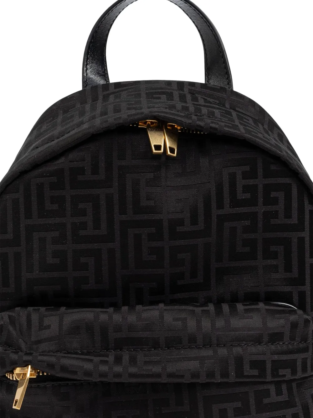 Balmain Kids Rugzak met monogram jacquard Zwart