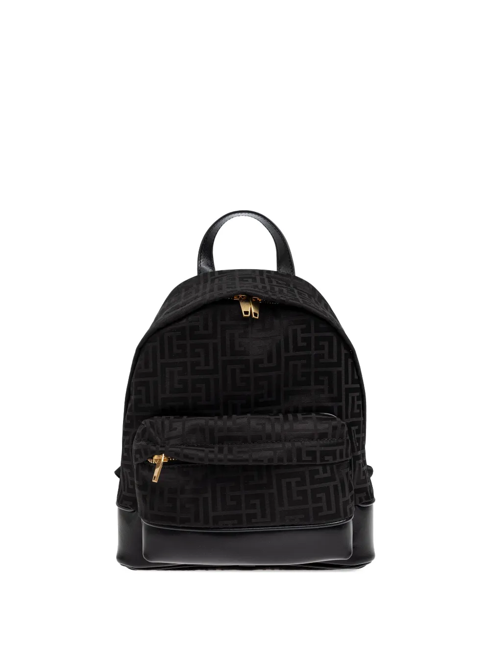 Balmain Kids Rugzak met monogram jacquard Zwart