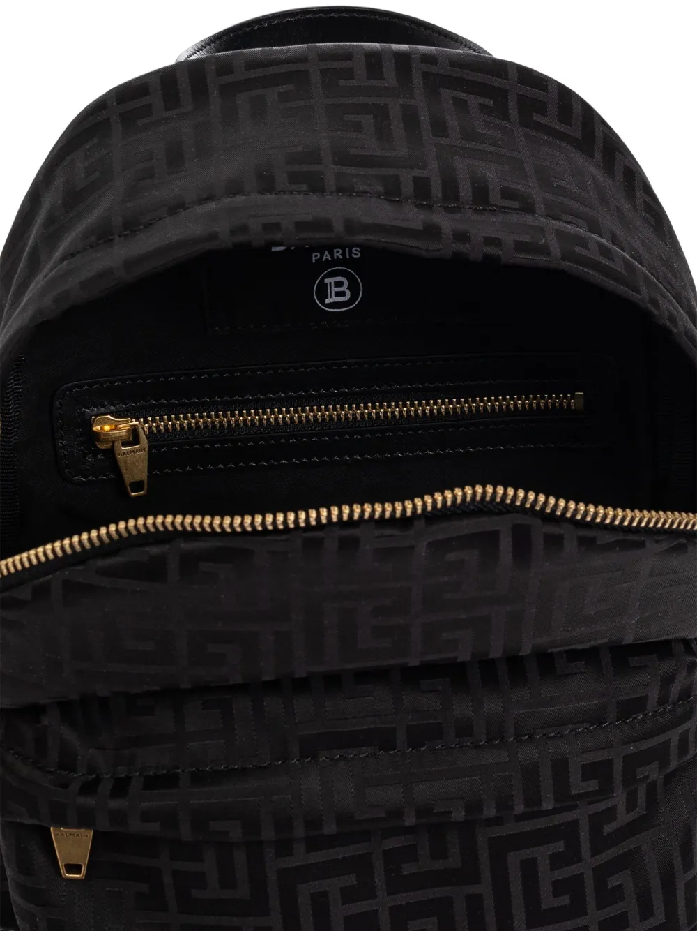 Balmain Kids Rugzak met monogram jacquard Zwart