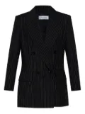 Max Mara pinstriped double-breasted blazer - Black