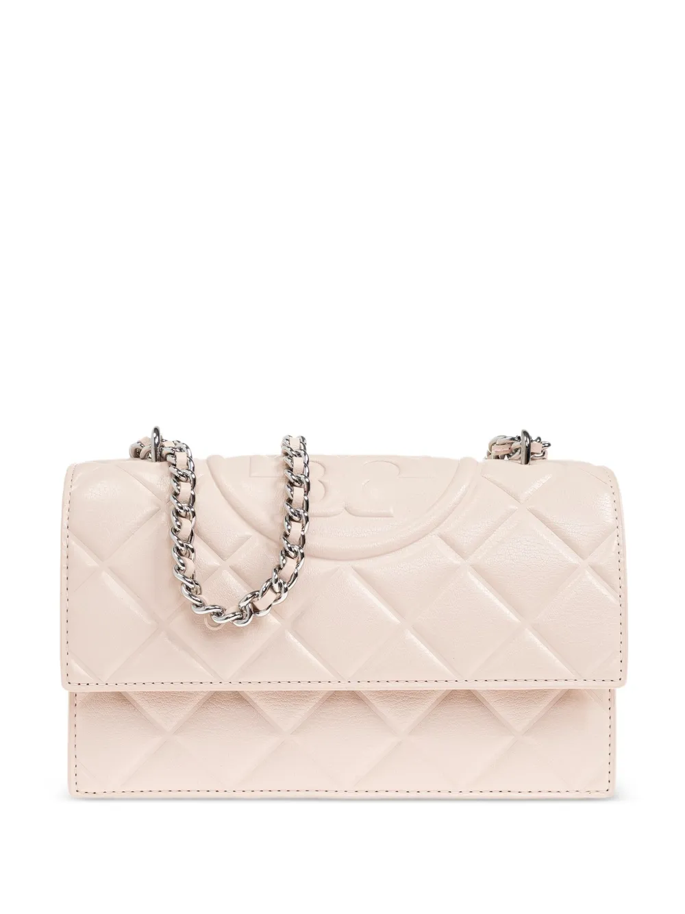 Tory Burch Fleming quilted leather cross body bag - ピンク Tory Burch Fleming quilted leather cross body bag - ピンク