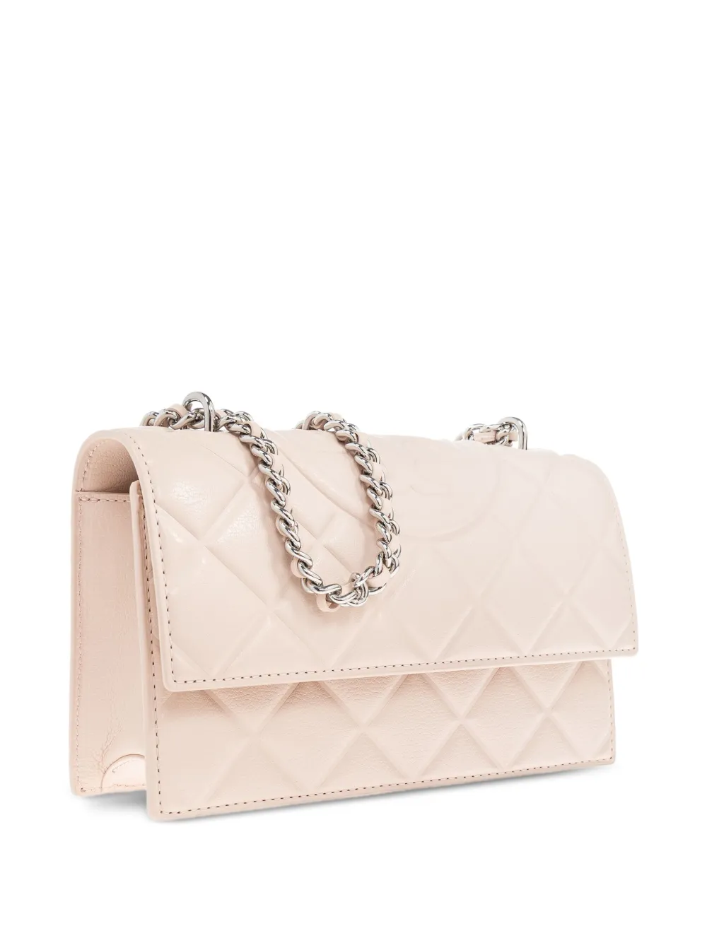 Tory Burch Fleming gewatteerde leren crossbodytas Roze