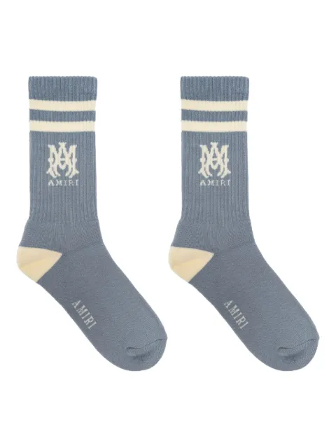 AMIRI striped logo socks