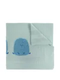 Stella McCartney Kids embroidered character blanket - Blue