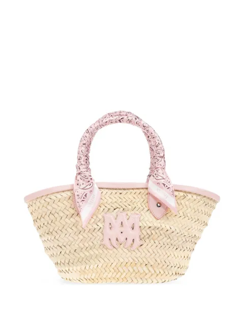 AMIRI woven-raffia tote bag