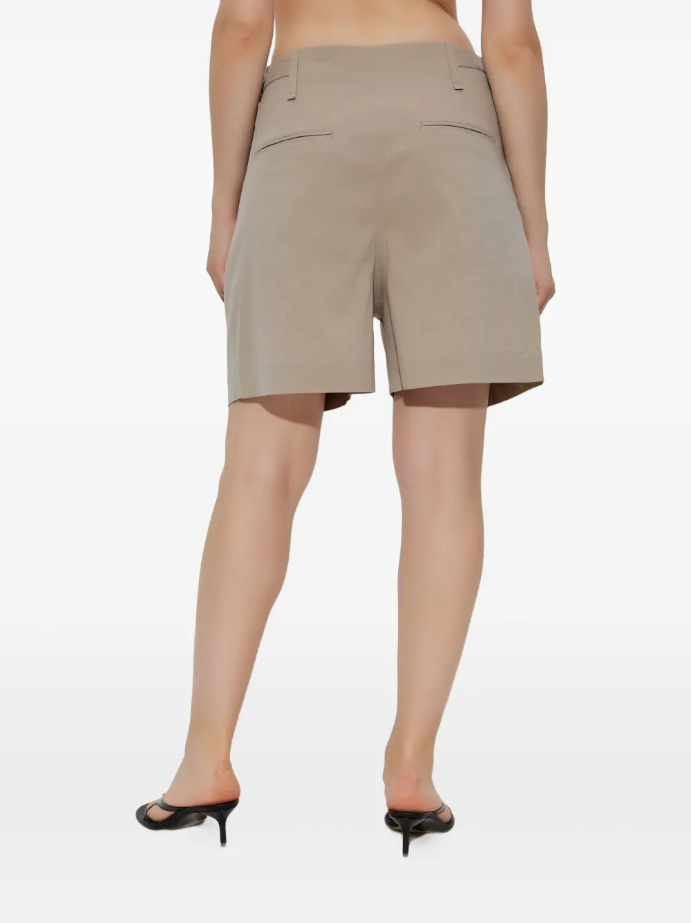 Issey Miyake High waist shorts Beige