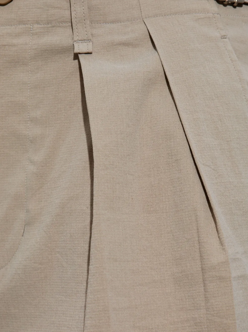 Issey Miyake High waist shorts Beige
