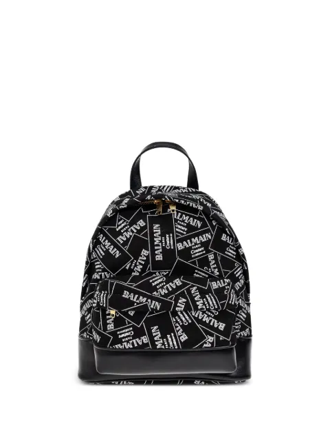 Balmain Kids logo-print backpack