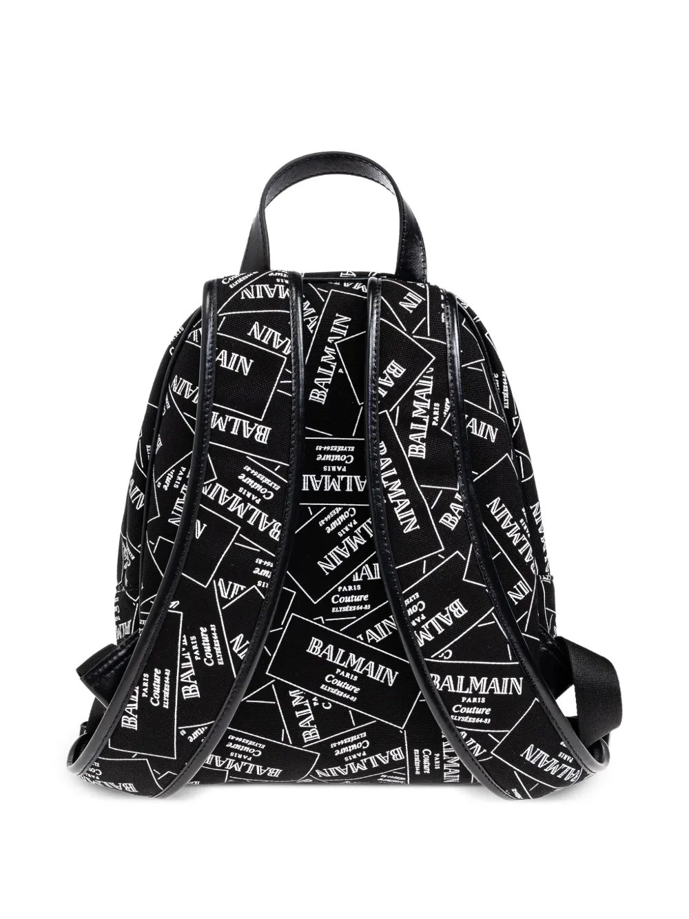 Balmain Kids Rugzak met logoprint - Zwart