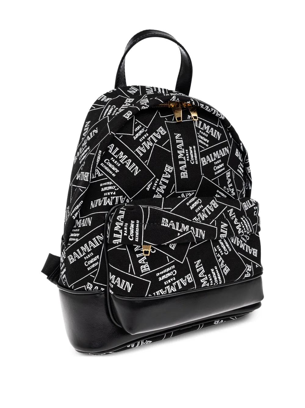 Balmain Kids Rugzak met logoprint Zwart