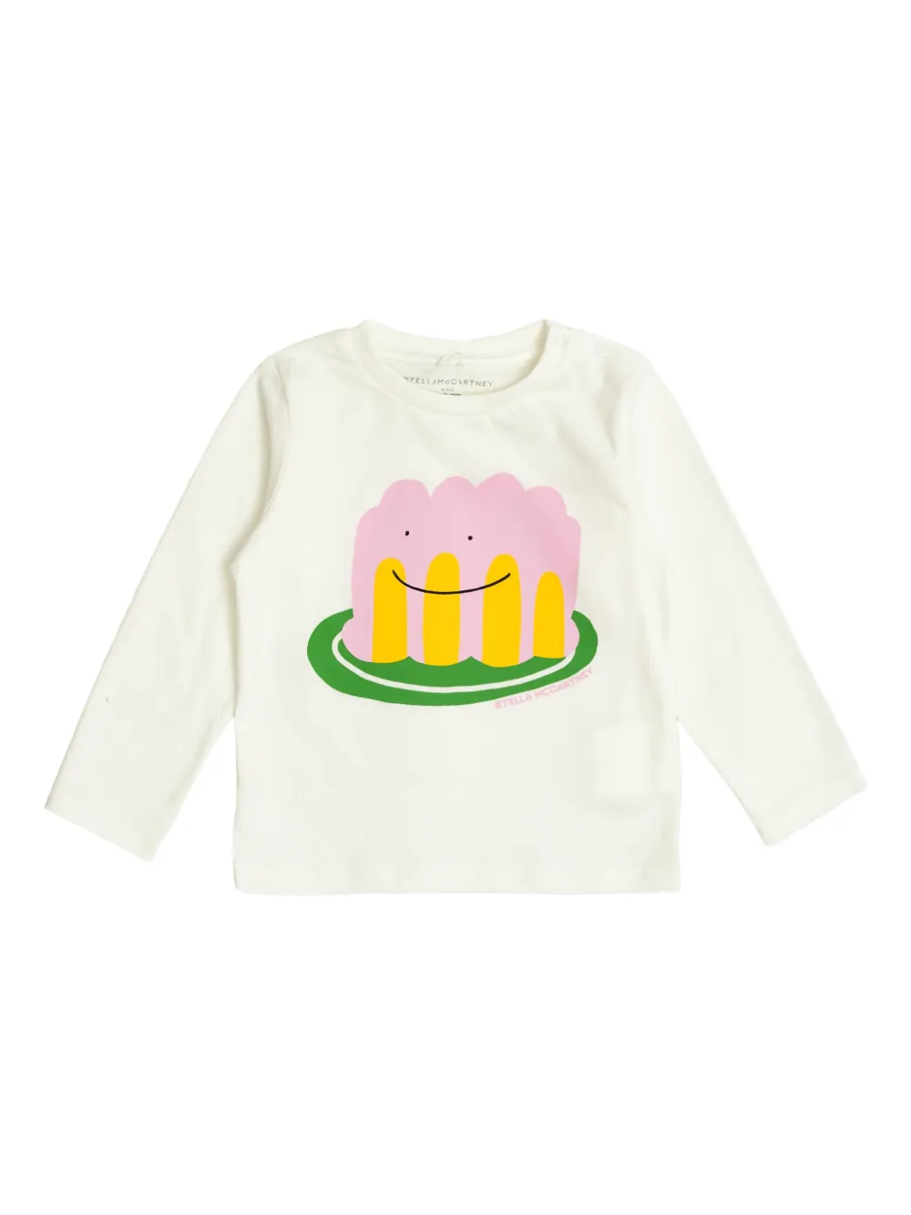 Stella McCartney Kids T-shirt met grafische print Wit