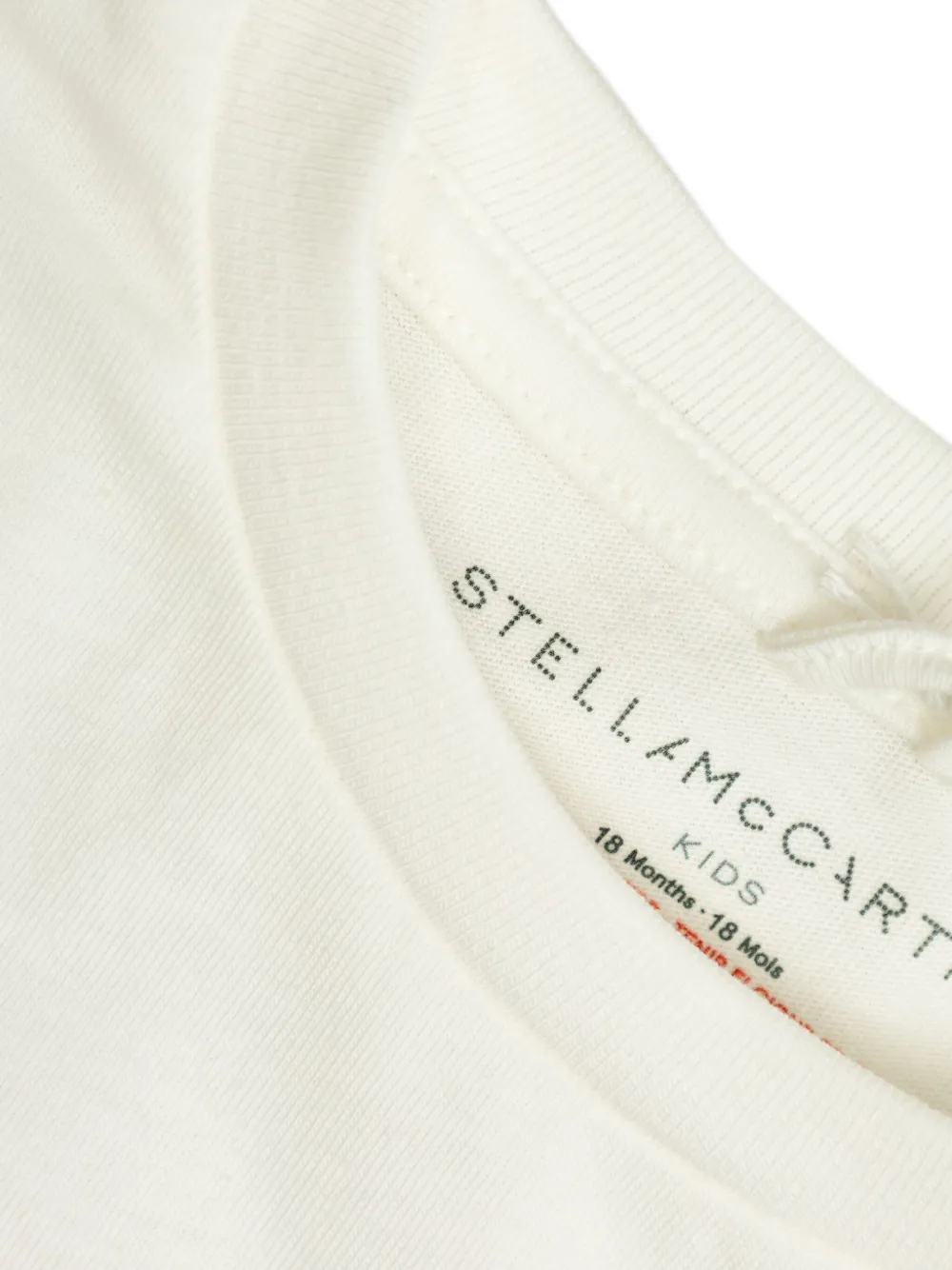 Stella McCartney Kids T-shirt met grafische print Wit