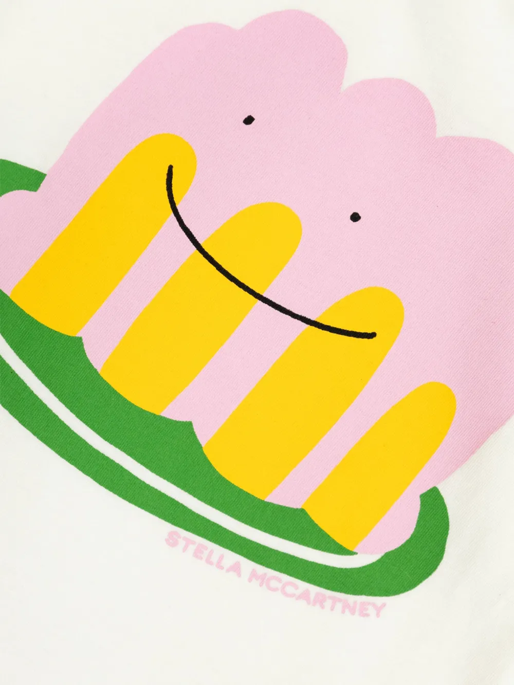 Stella McCartney Kids T-shirt met grafische print Wit