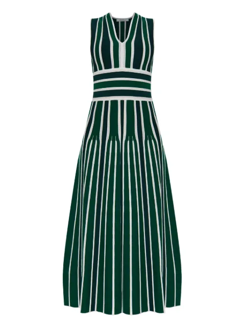 Max Mara Tallone striped A-line dress