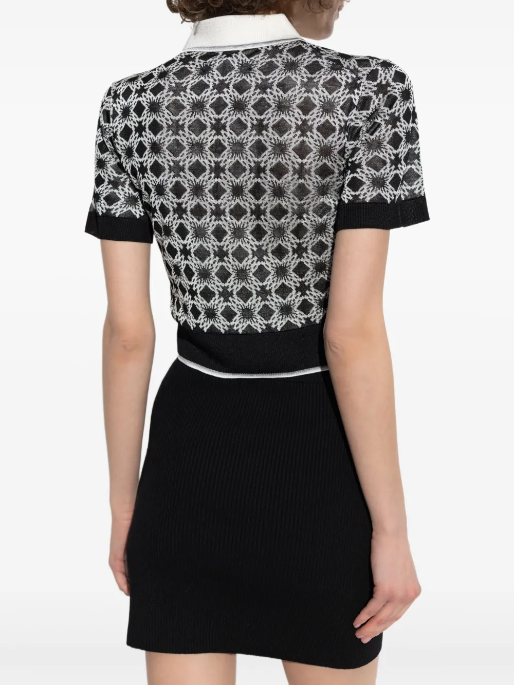 AMIRI Gebreide polotop Zwart