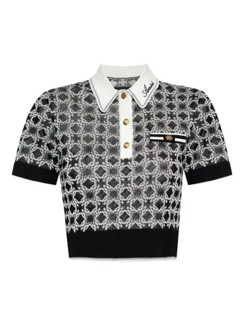 AMIRI knitted polo top 