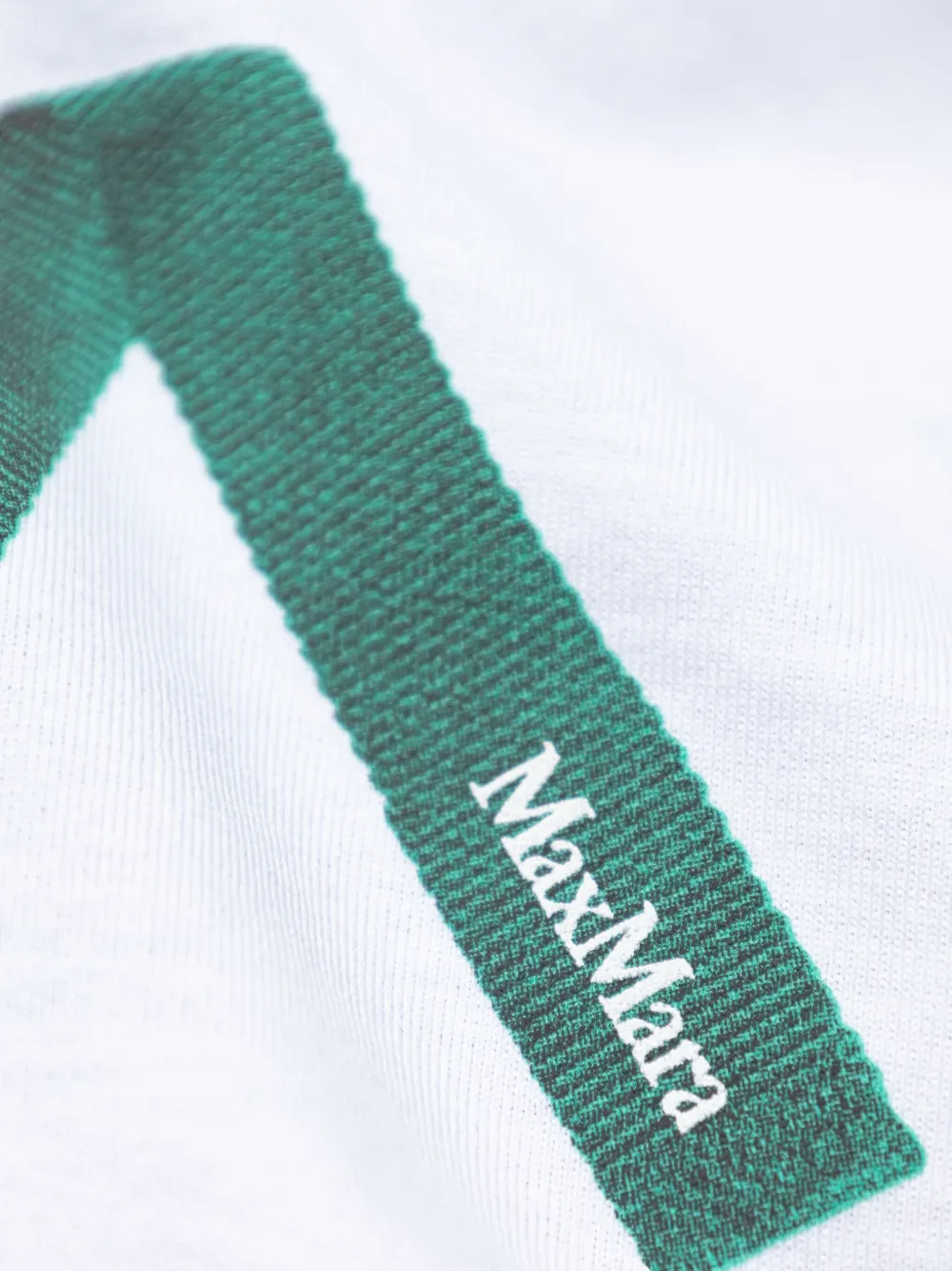 Max Mara Calcio T-shirt met logoprint Wit