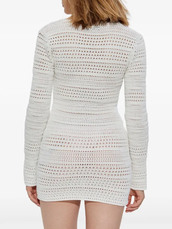 AMIRI Woven Mini Dress - White