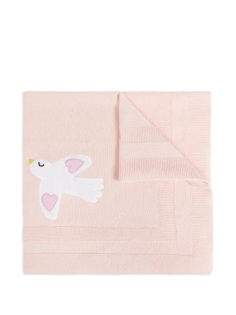 Stella McCartney Kids embroidered bird blanket