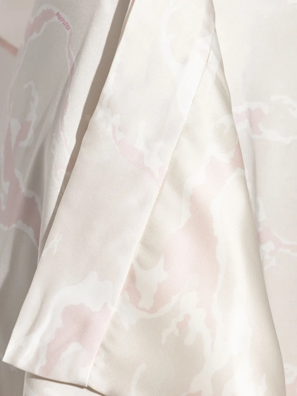Kenzo Asymmetrische satijnen rok Beige