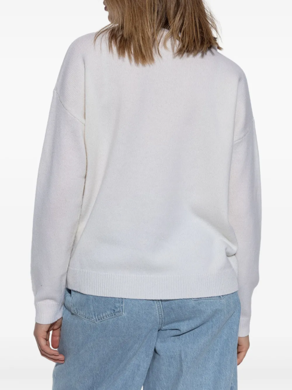 Max Mara Trui met monogram Wit