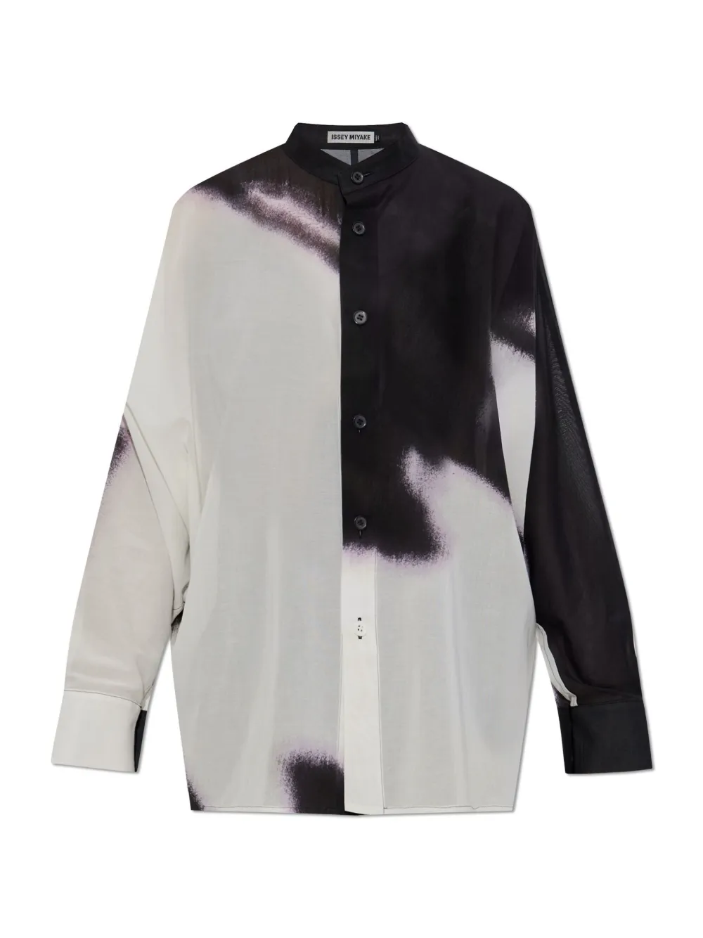 Issey Miyake Shadow Study Abstract-print Button-up Shirt In White