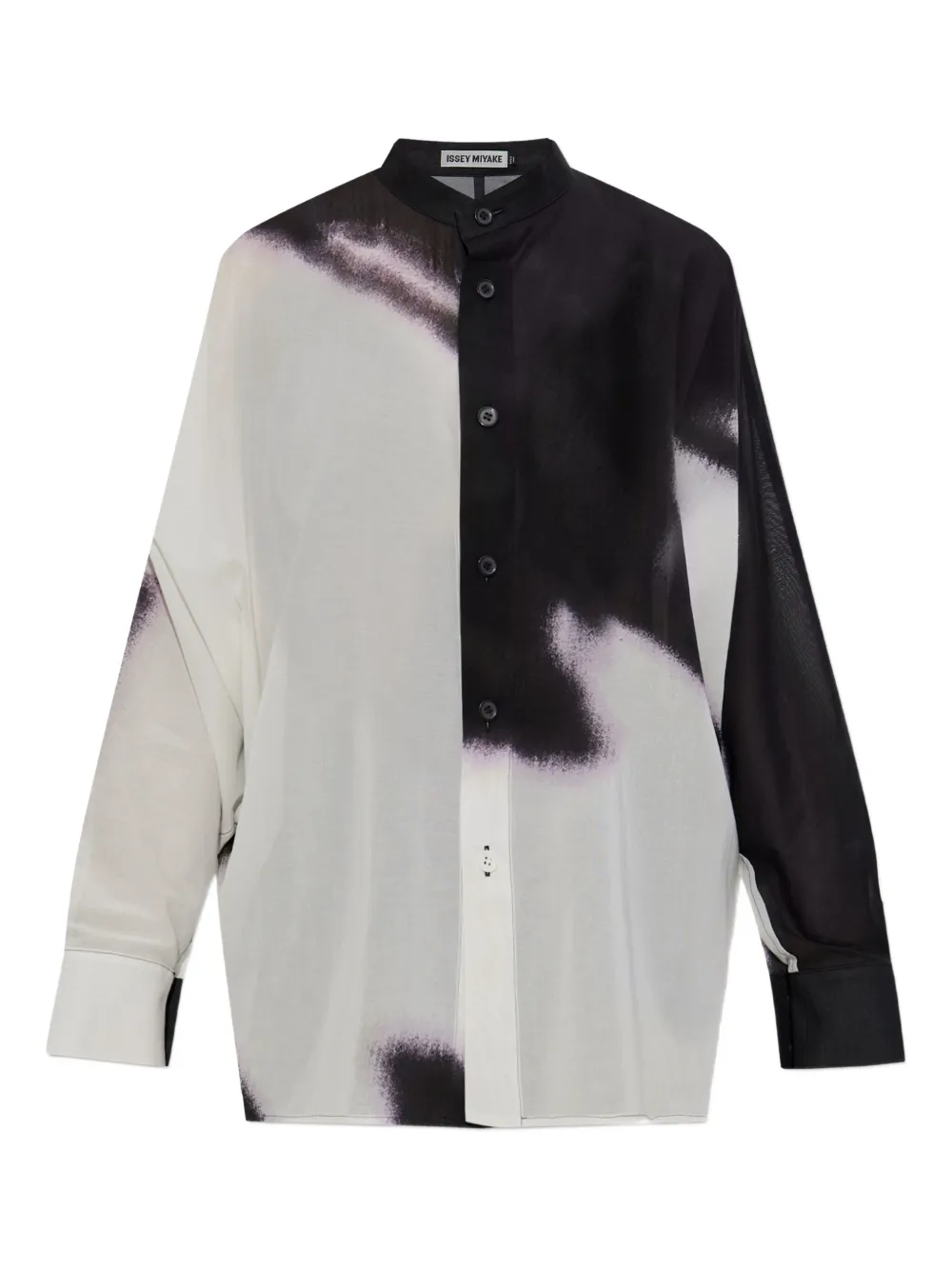 Issey Miyake Shadow Study abstract-print button-up shirt | White | Image 1