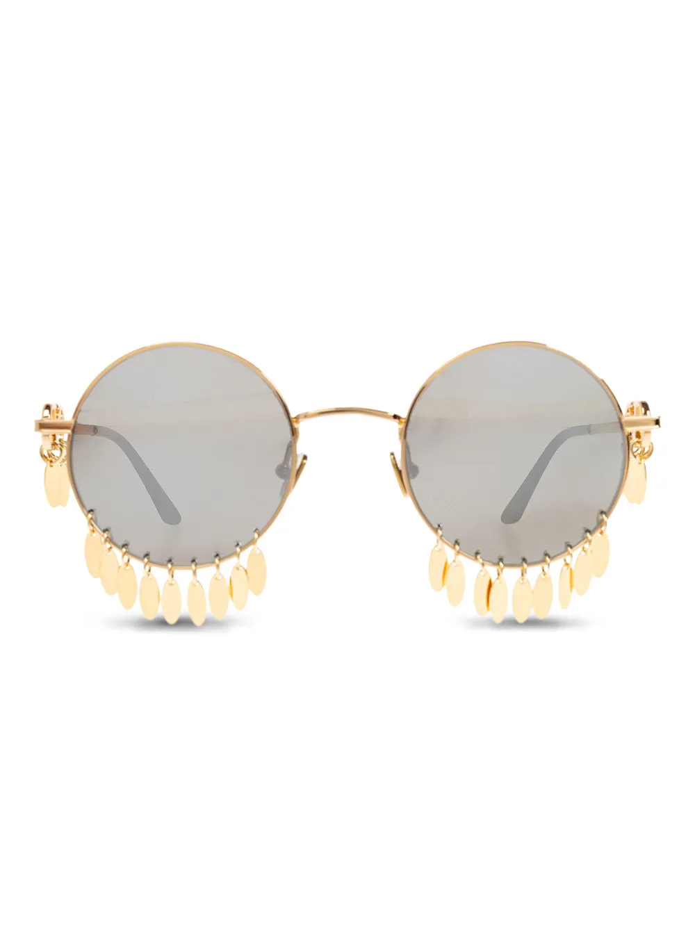 VALENTINO GARAVANI EYEWEAR Zonnebril met rond montuur Goud