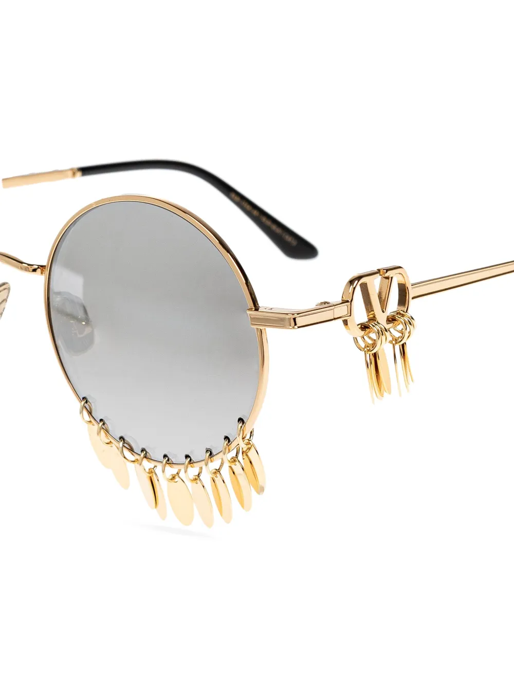 VALENTINO GARAVANI EYEWEAR Zonnebril met rond montuur Goud