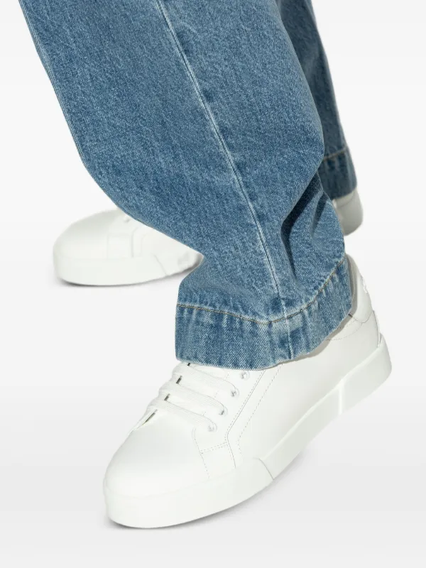 Dolce & Gabbana Leather Sneakers | White | FARFETCH